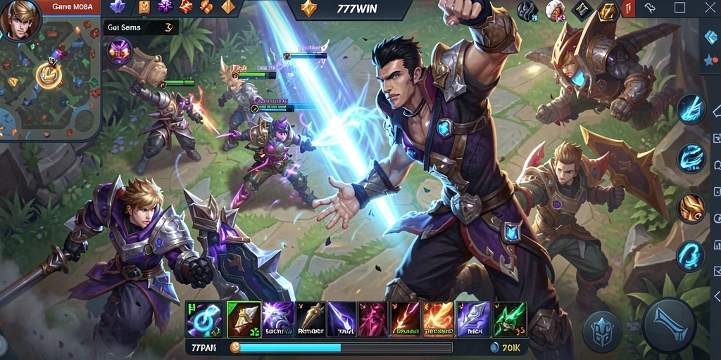 Gameplay seru dalam pertempuran tim di 777WIN.