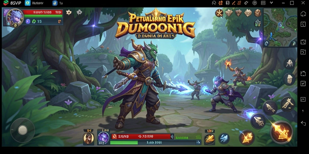Tampilan gameplay menakjubkan dari 8SVIP dalam dunia MMORPG.