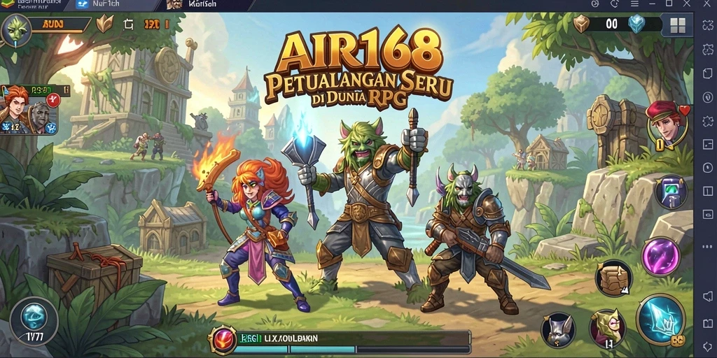 Gameplay RPG yang seru dan mendebarkan di AIR168.