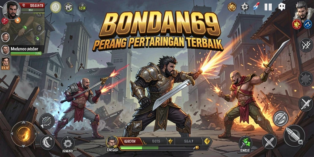 Tangkapan layar gameplay seru BONDAN69 dengan pertarungan intens.