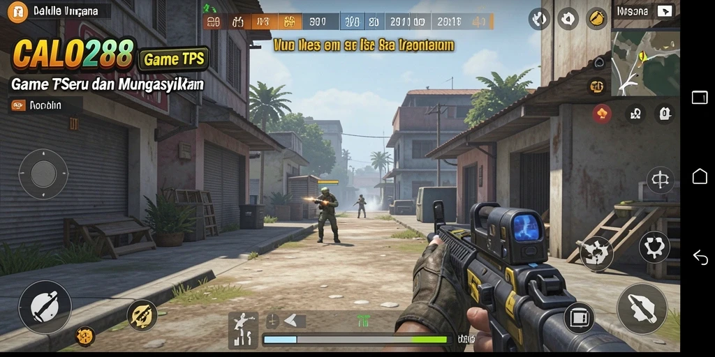 Tampilan gameplay seru dari CALO288 dengan aksi menembak yang mendebarkan.
