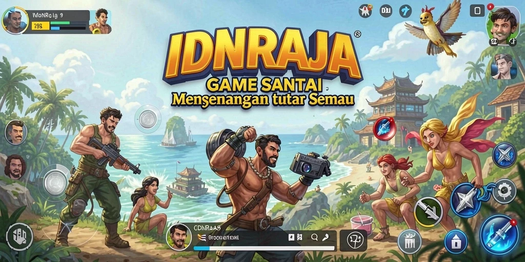 Tangkapan layar gameplay IDNRAJA yang penuh warna dan mengasyikkan.