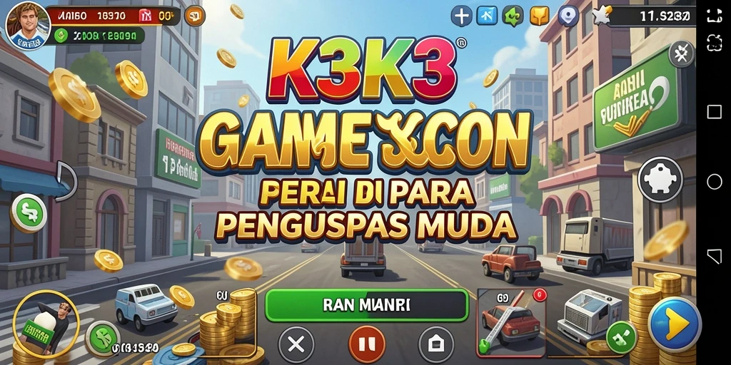 Screenshot K3K3 menampilkan gameplay menarik dan antarmuka yang user-friendly.