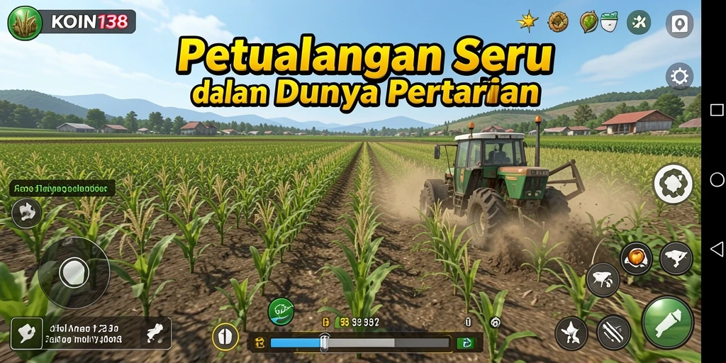 Screenshot KOIN138 menampilkan keseruan gameplay pertanian.
