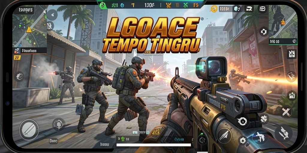 Tampilan aksi seru dalam game FPS LGOACE dengan grafis menawan.