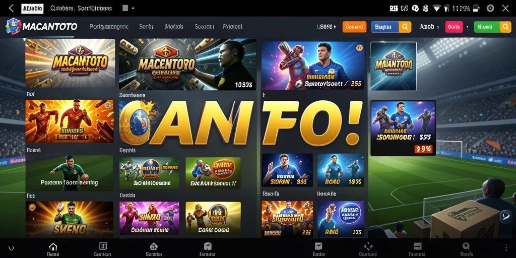 Tampilan menarik dari gameplay taruhan di MACANTOTO.