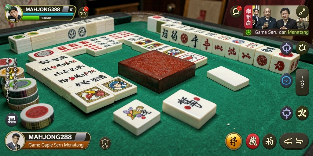 Tampilan gameplay seru dalam MAHJONG288 dengan grafis menawan.