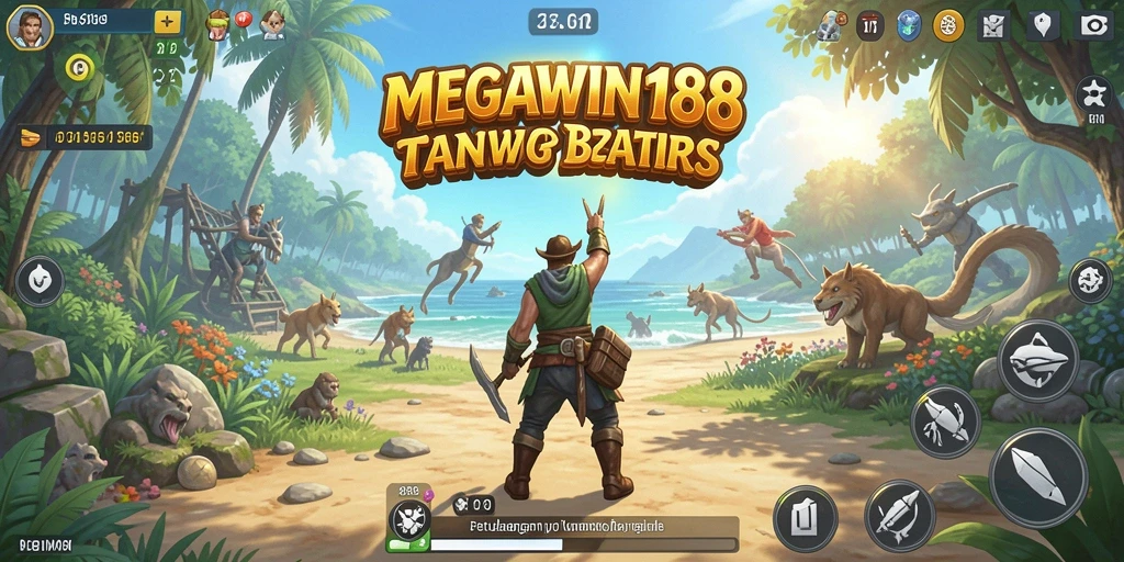 Tampilan gameplay MEGAWIN188 yang mendebarkan dalam eksplorasi dunia terbuka.