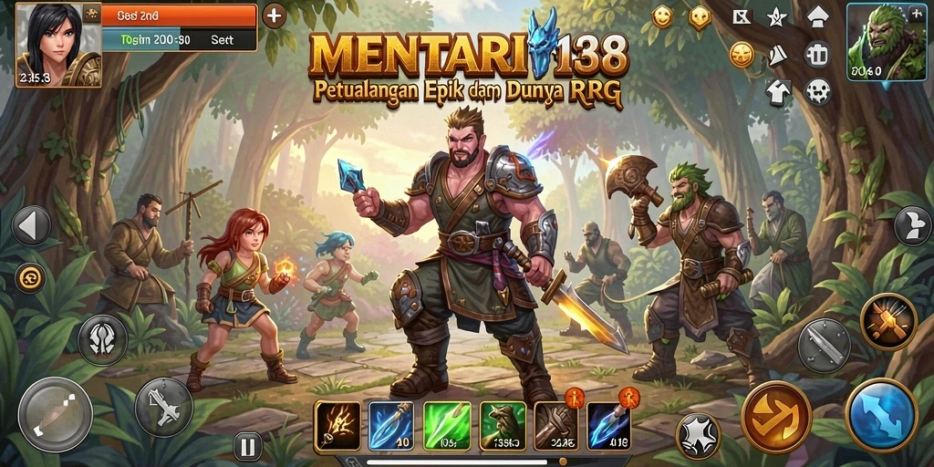 Tampilan gameplay MENTARI138 yang mengasyikkan dan penuh petualangan RPG.