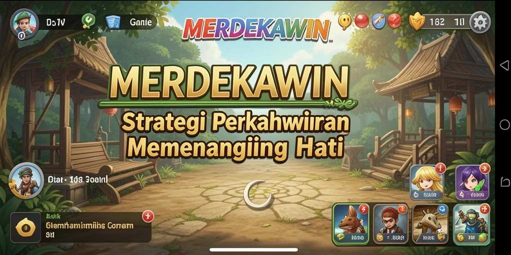 Tampilan menarik dari gameplay strategi di MERDEKAWIN.