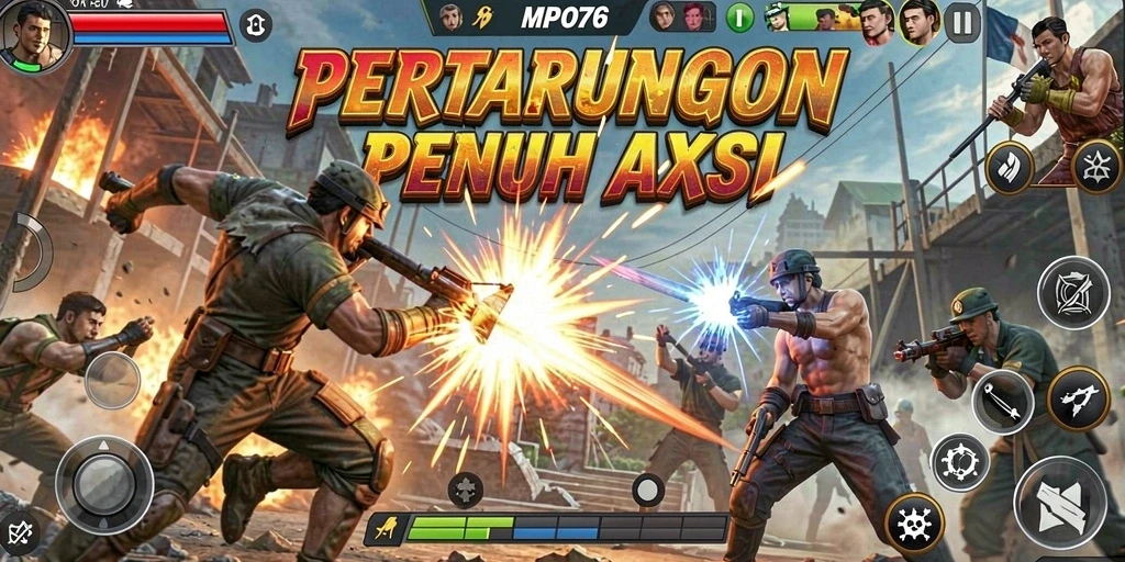 Tangkapan layar dari gameplay MPO76 yang mendebarkan
