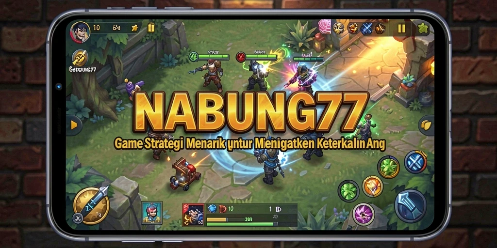 Screenshot gameplay NABUNG77 menampilkan strategi seru dalam pertarungan.