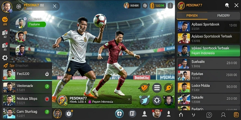 Tampilan gameplay PESONA77 menampilkan pengalaman taruhan olahraga yang mendebarkan.