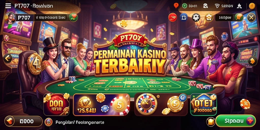 Tampilan menarik dari gameplay Kasino yang mendebarkan.