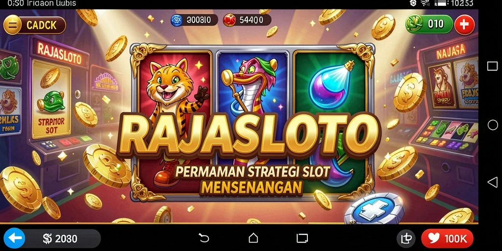 Tampilan gameplay RAJASLOTO dengan slot yang beragam dan fitur menarik.