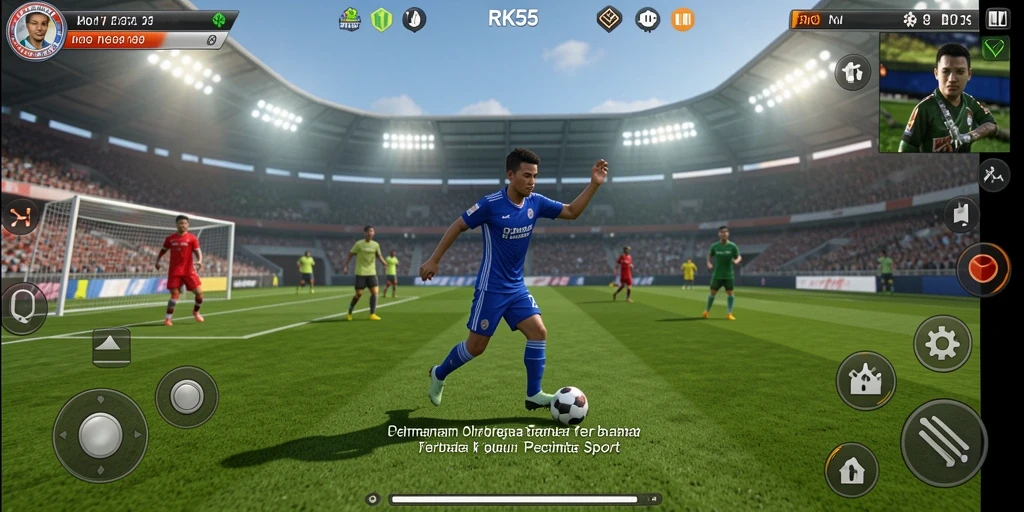 Tampilan interaktif dan mendebarkan dari gameplay RK55.