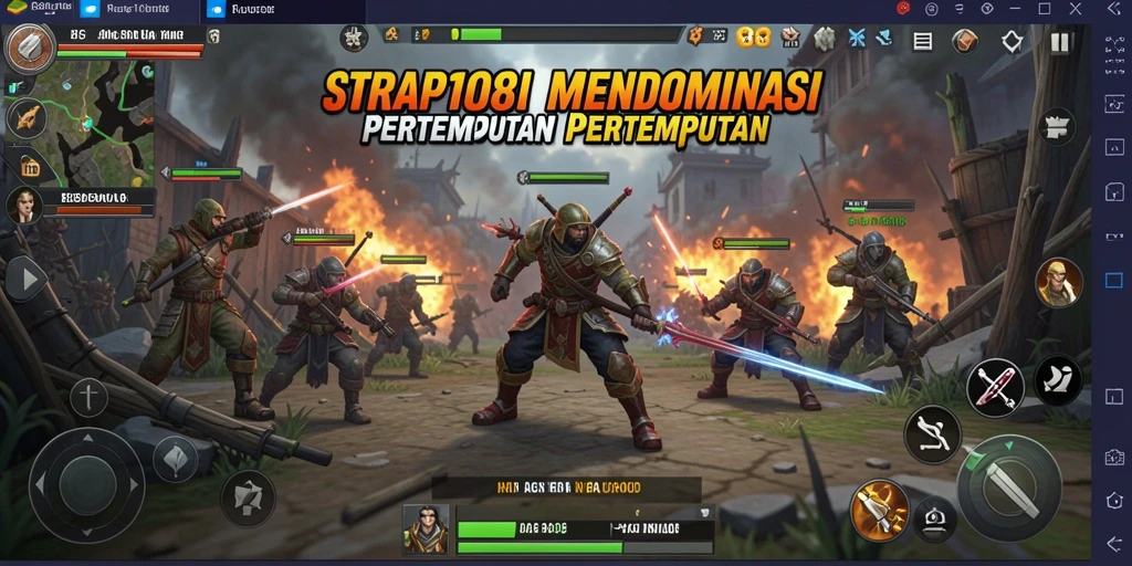 Tampilan gameplay intens dalam SIAP108 yang penuh strategi.
