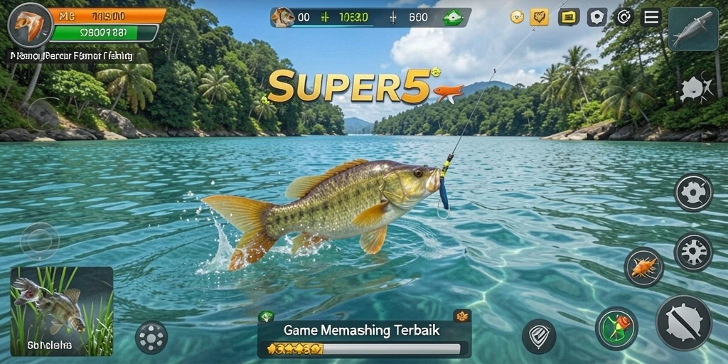 Screenshot gameplay SUPER5 yang menarik dan seru.