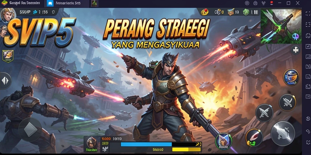 Tampilan seru dari gameplay SLG di SVIP5.
