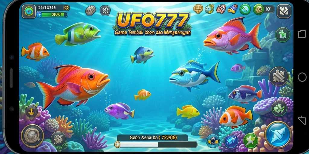 Tampilan menarik dari gameplay Tembak Ikan di UFO777.