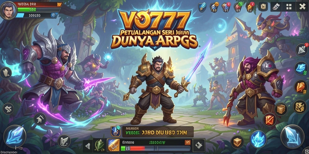 Tampilan gameplay seru VO777 dalam pertempuran ARPG.